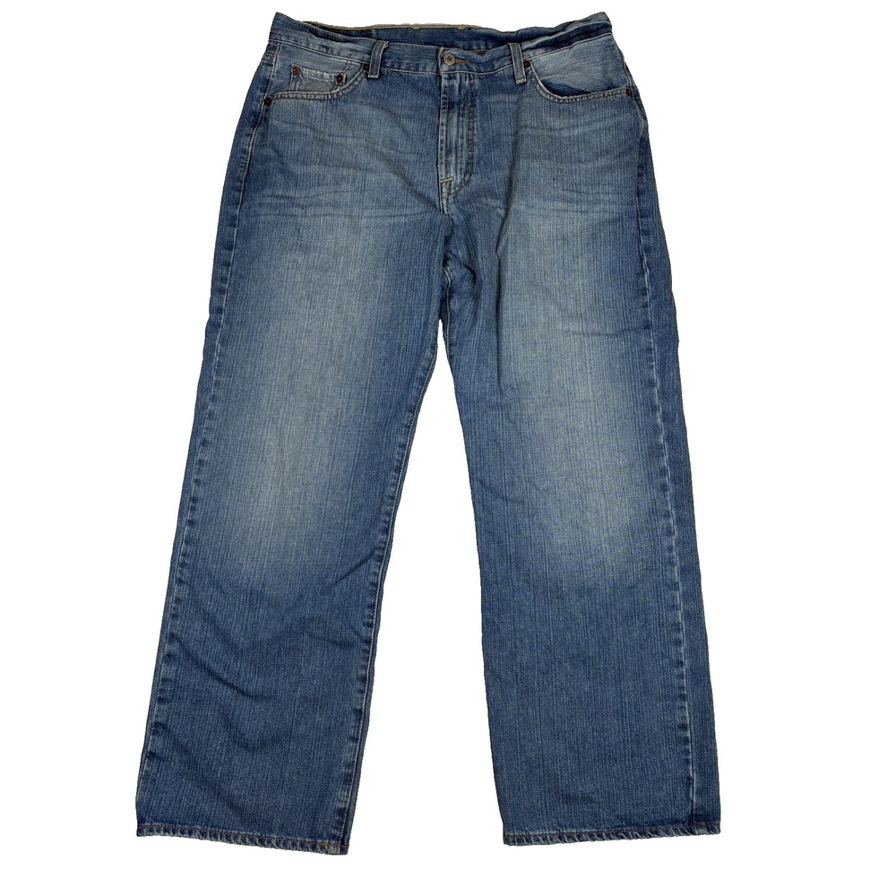 Vintage Lucky Brand Jeans Mens 36 x 29.5 Blue Classic Straight  Y2K Grunge
